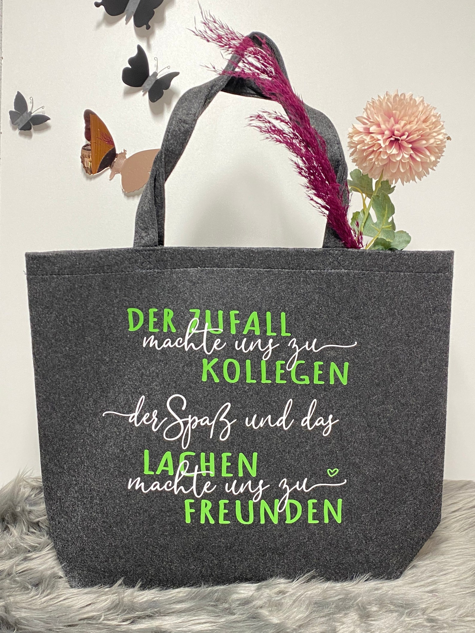Filztasche Arbeitskollegen Freundschaft Einkaufstasche Etsy.de