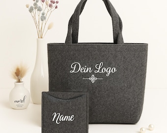 Bolsa de fieltro personalizada con logotipo, bolsa de empresa, bolsa de negocios STICK, bolsa de fieltro personalizada con nombre, regalo promocional para empleados