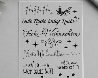 UV DTF Rub-On Stickers A5 Christmas – Merry Christmas Stickers, Gnomes & Houses – for Cookie Jars, Gifts, DIY Decorations Instructions