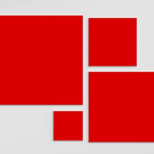 Red Square Acrylic Blanks | Square Red Acrylic Blanks For DIY Wedding Kits and Crafts.  Available in large,small and custom sizes.