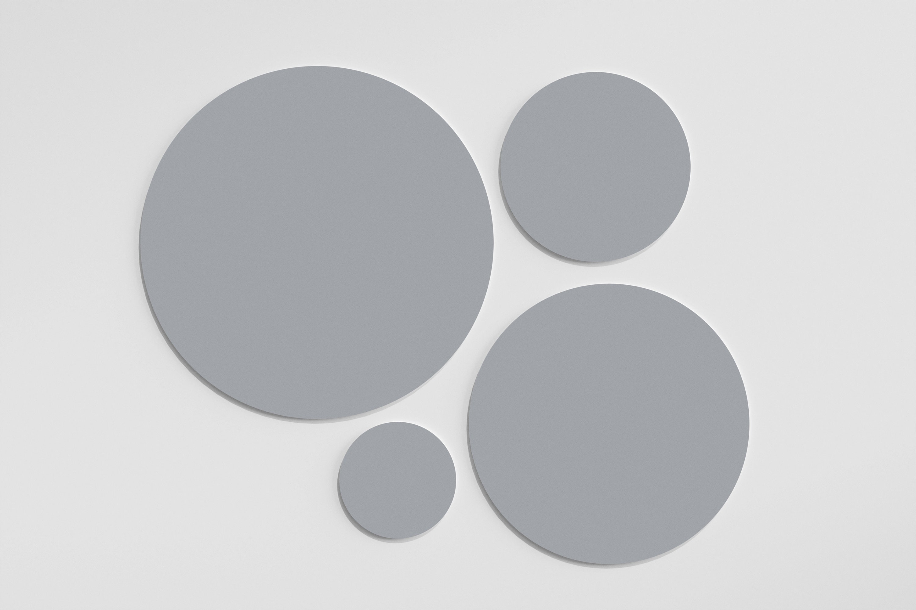 Round Grey Acrylic Blanks | Circle For Diy Wedding Kits & Crafts. Available in Large, Small Custom Sizes