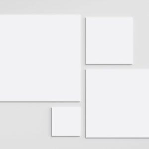 White Square Acrylic Blanks | Square White Acrylic Blanks For DIY Wedding Kits and Crafts.  Available in large,small and custom sizes.