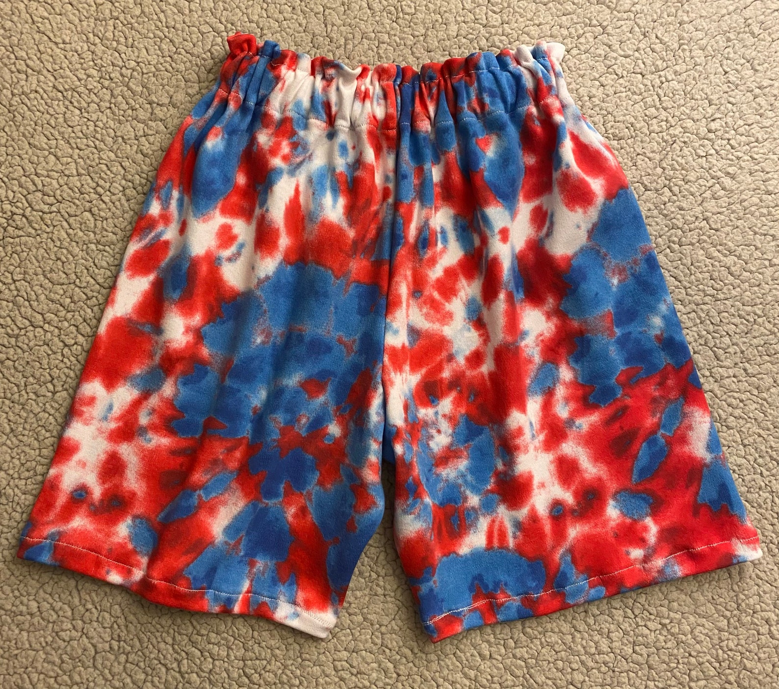 2T Red/white/blue Tiedye Shorts Etsy
