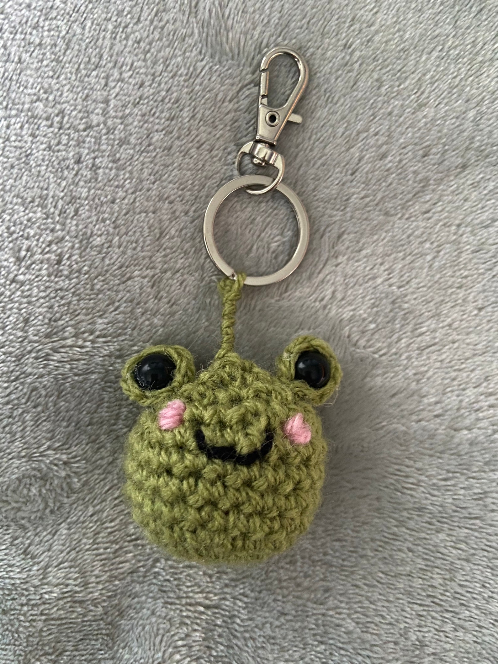 Crochet Frog Keyring Etsy UK