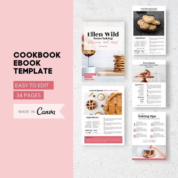 Cookbook / Recipe Book Template - StockInDesign