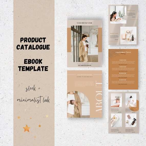 Product Catalogue Template Ebook Template Online Etsy UK