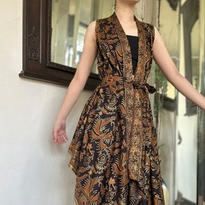 batik formal dresses A-Line Printed Chiffon Blue Long Prom Dress, Blue Long Formal Dress –  shdress main image 0