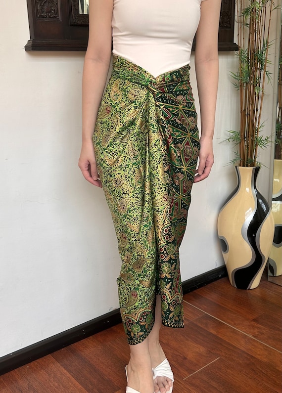 Gold sarong skirt discount