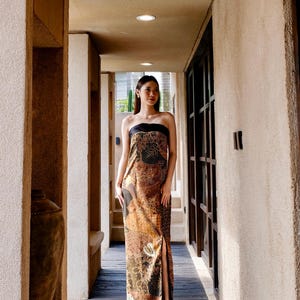 Batik Maxi Dress - Etsy