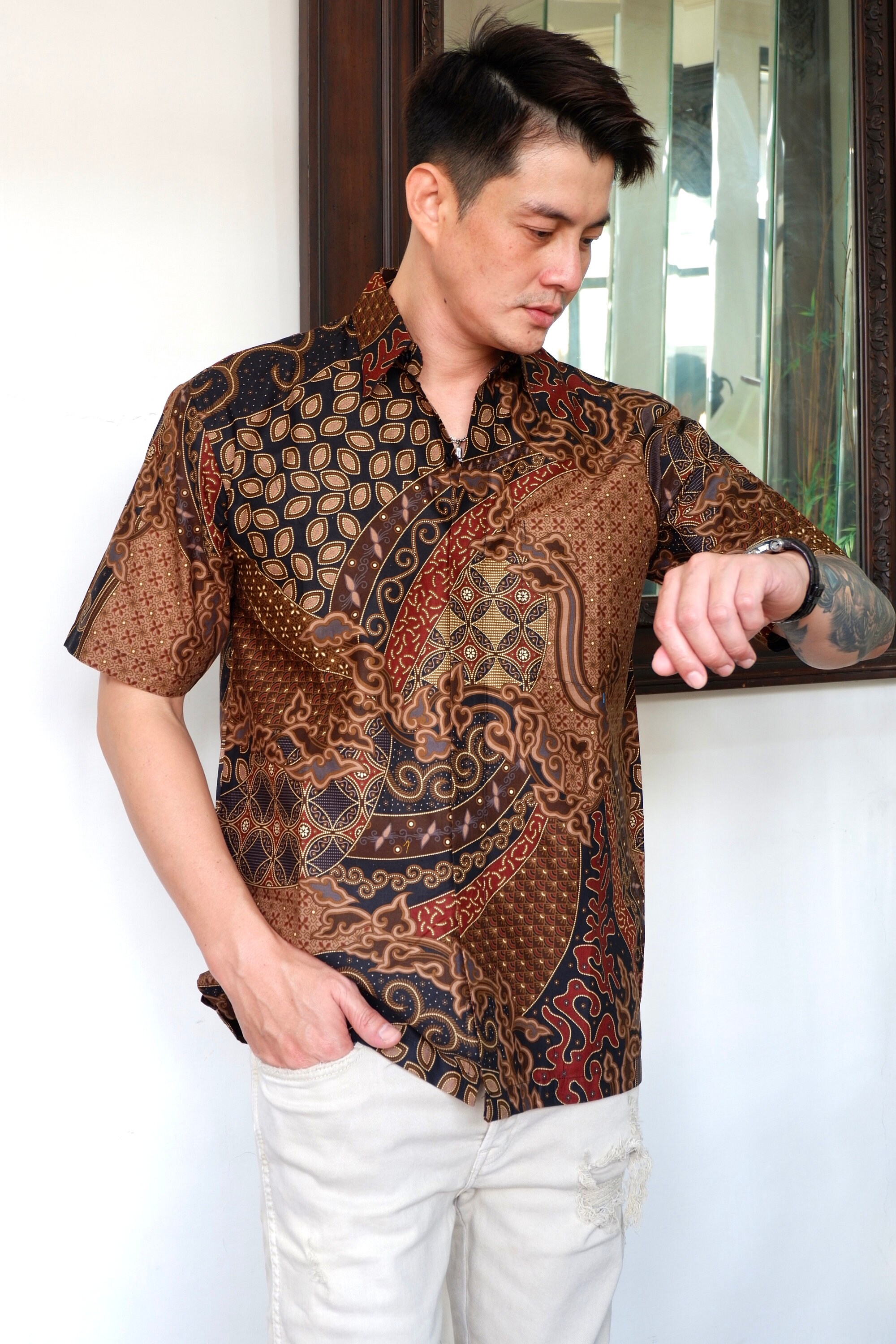 Men's Batik Shirts in Multiple Colours
