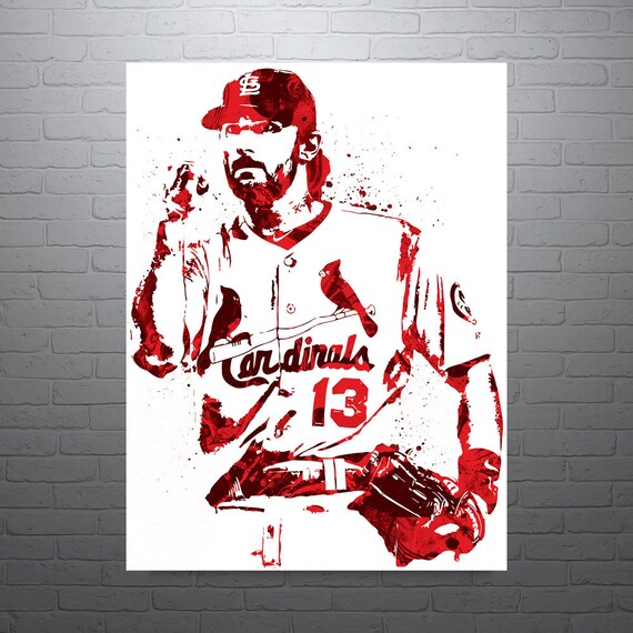 St. Louis Cardinals Art Poster Print Sketch Wall Art Man Cave