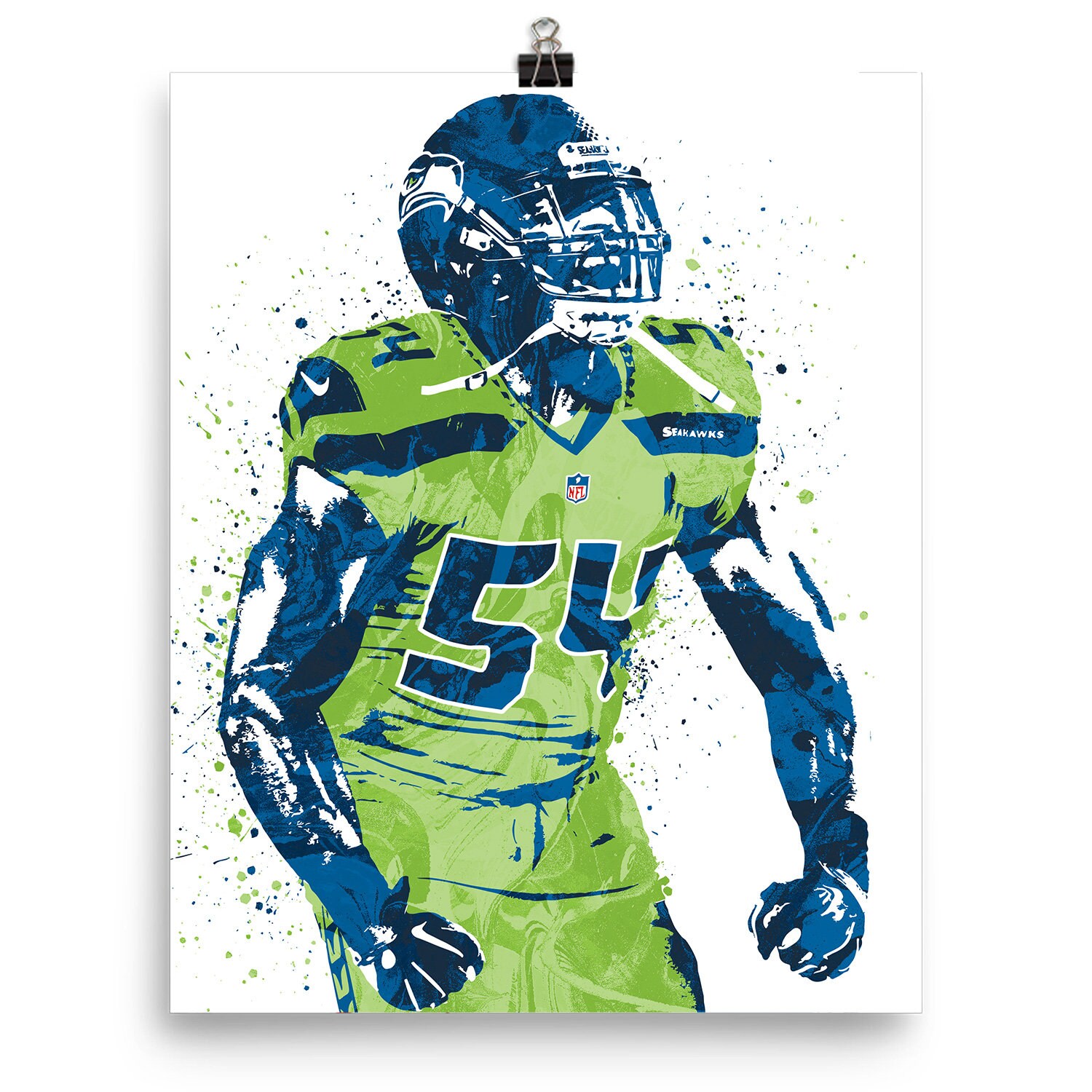 Bobby wagner green best sale jersey