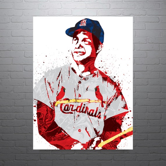 St. Louis Cardinals Poster Watercolor Art Print Man Cave Decor