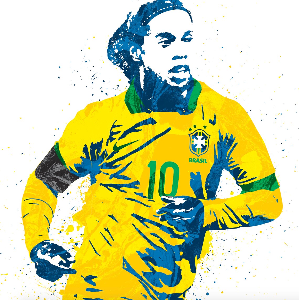 Ronaldinho Brasilien Fußball Poster Mann Höhle Sport | Etsy