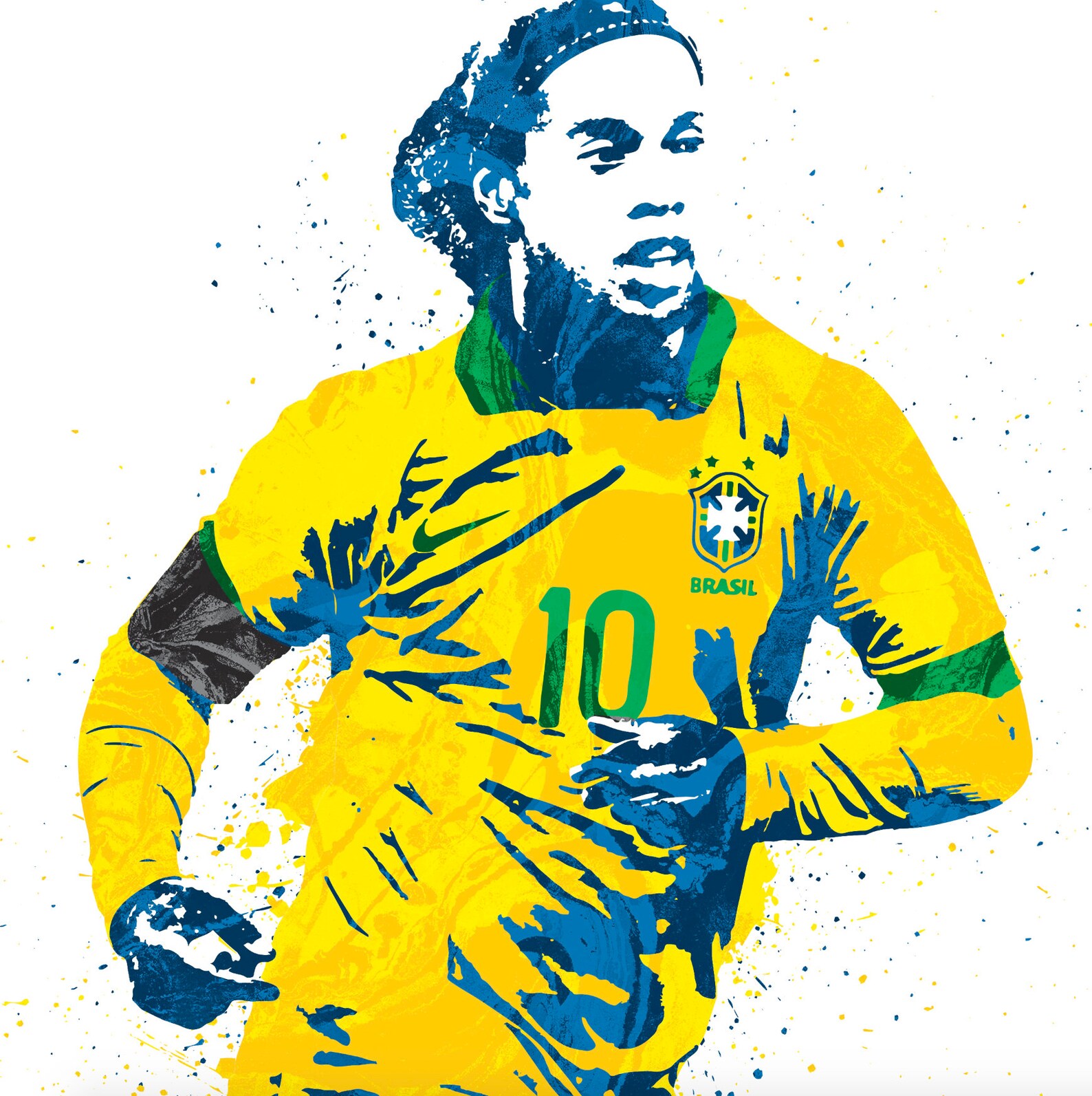 Ronaldinho Brasilien Fußball Poster Mann Höhle Sport | Etsy