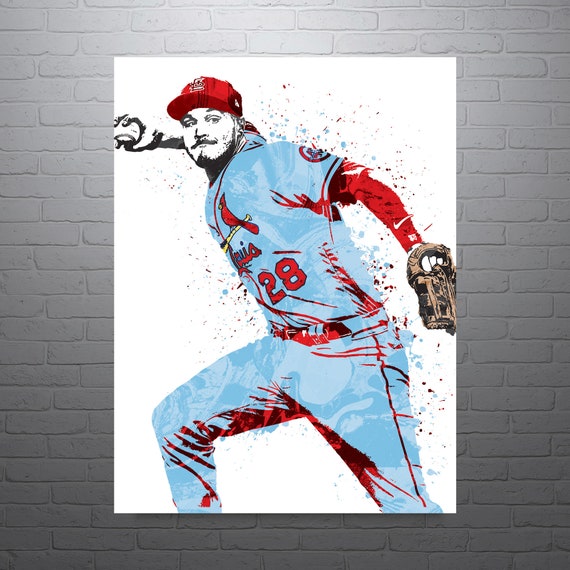 Nolan Arenado St. Louis Cardinals Autographed Baseball - Art by