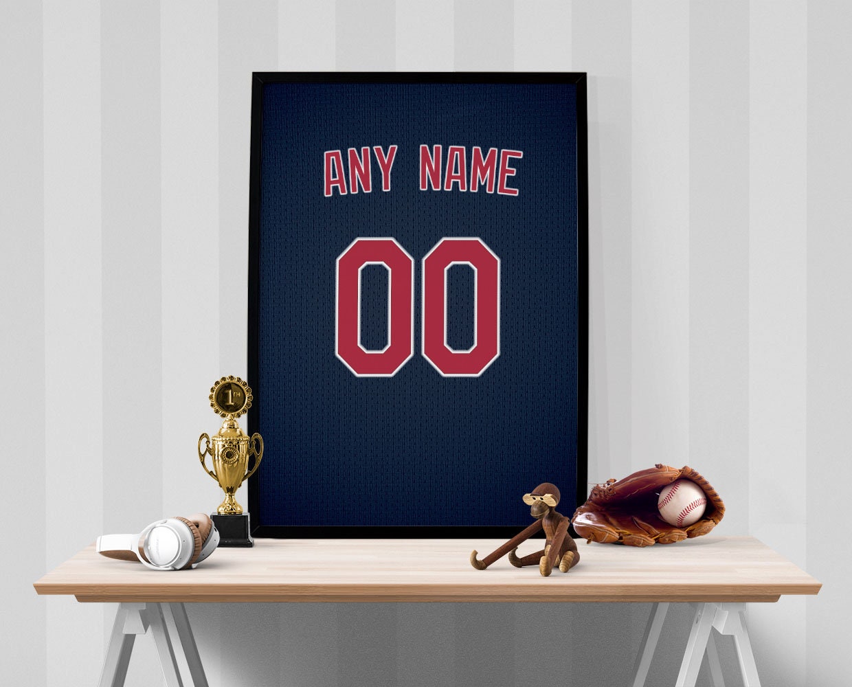 Retro Cleveland Indians Mascot Full Printing Baseball Jersey Birthday Gifts  For Dad - Family Gift Ideas That Everyone Will Enjoy