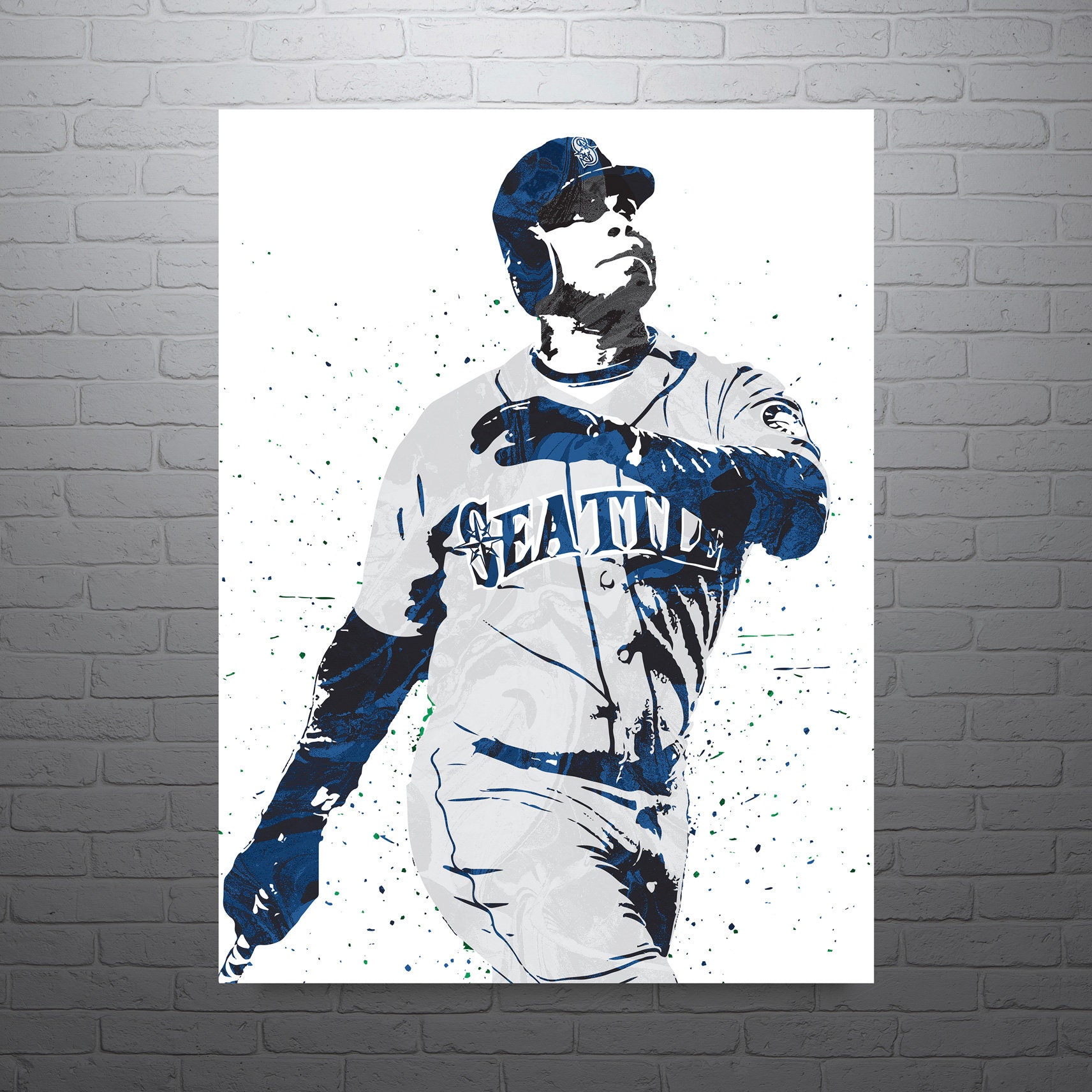 Edgar Martinez Mariners Player Poster in 2023 Mariners players, Art poster design, Mariners