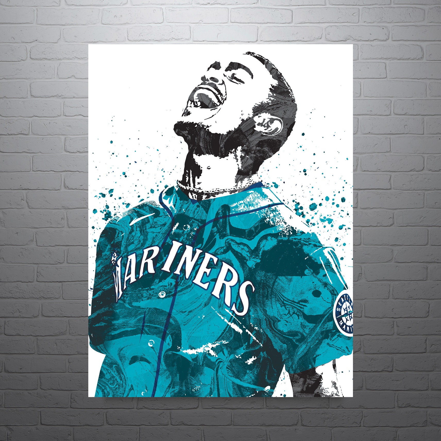 Julio Rodriguez Seattle Mariners Baseball Poster Man Cave -  Denmark