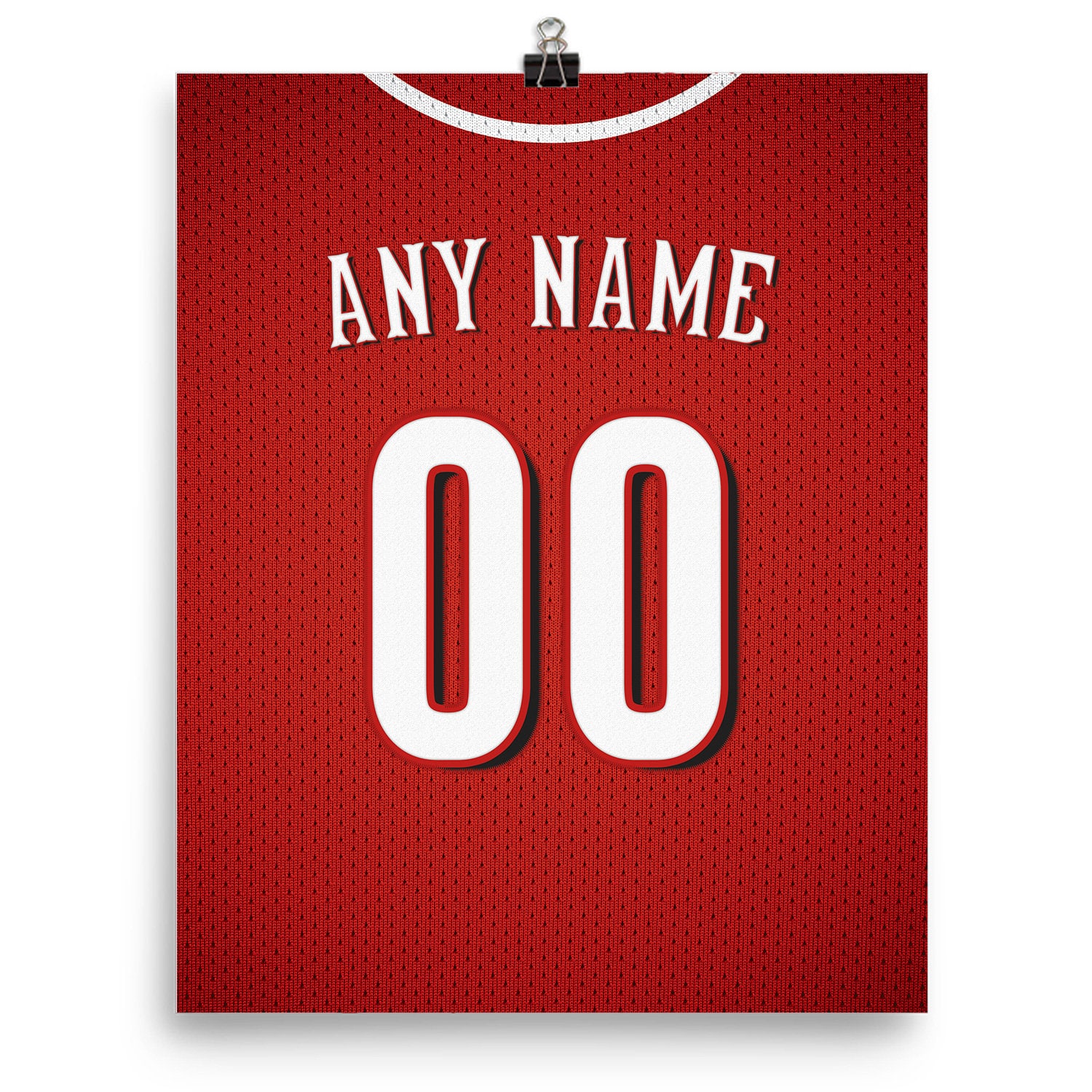 Cincinnati Reds Jersey Poster Print Personalized Any NAME 