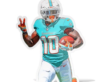How to Draw Tyreek Hill for Kids - Miami Dolphins Football 
