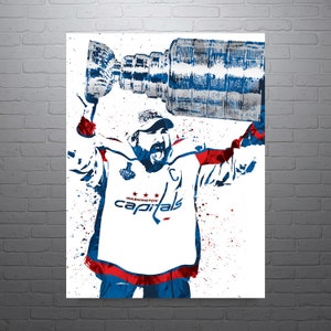 Capital One Arena Print, Artist Drawn Hockey Arena, Washington Capitals  Hockey – fine-art-print – 8-x-8