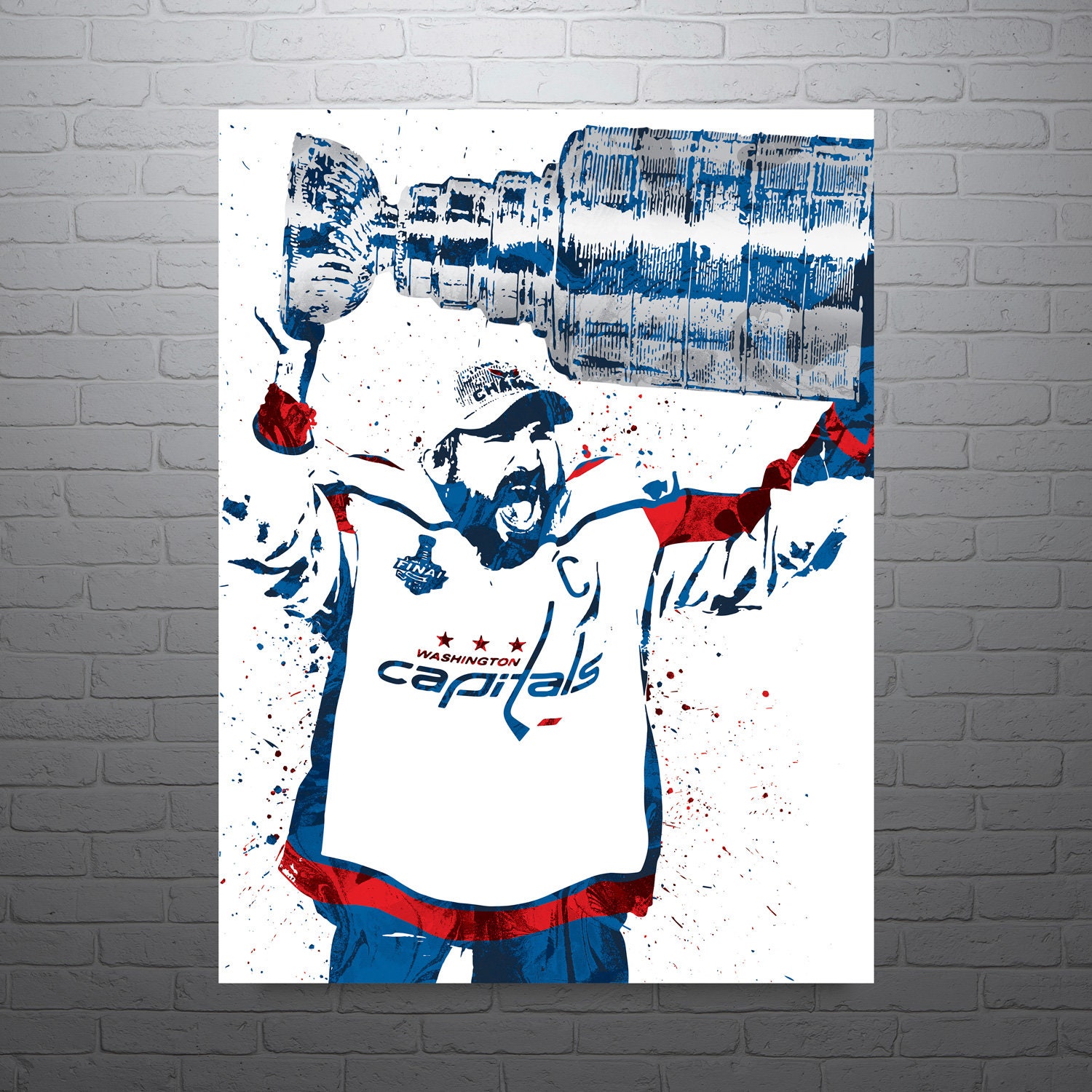 Photo Art Print by PHOTOOH! ~ Alex Ovechkin ( Capitals ) Signed Autographed  Wall Art Photo Posters Movies Star Celebrity Canvas Pictures for Modern