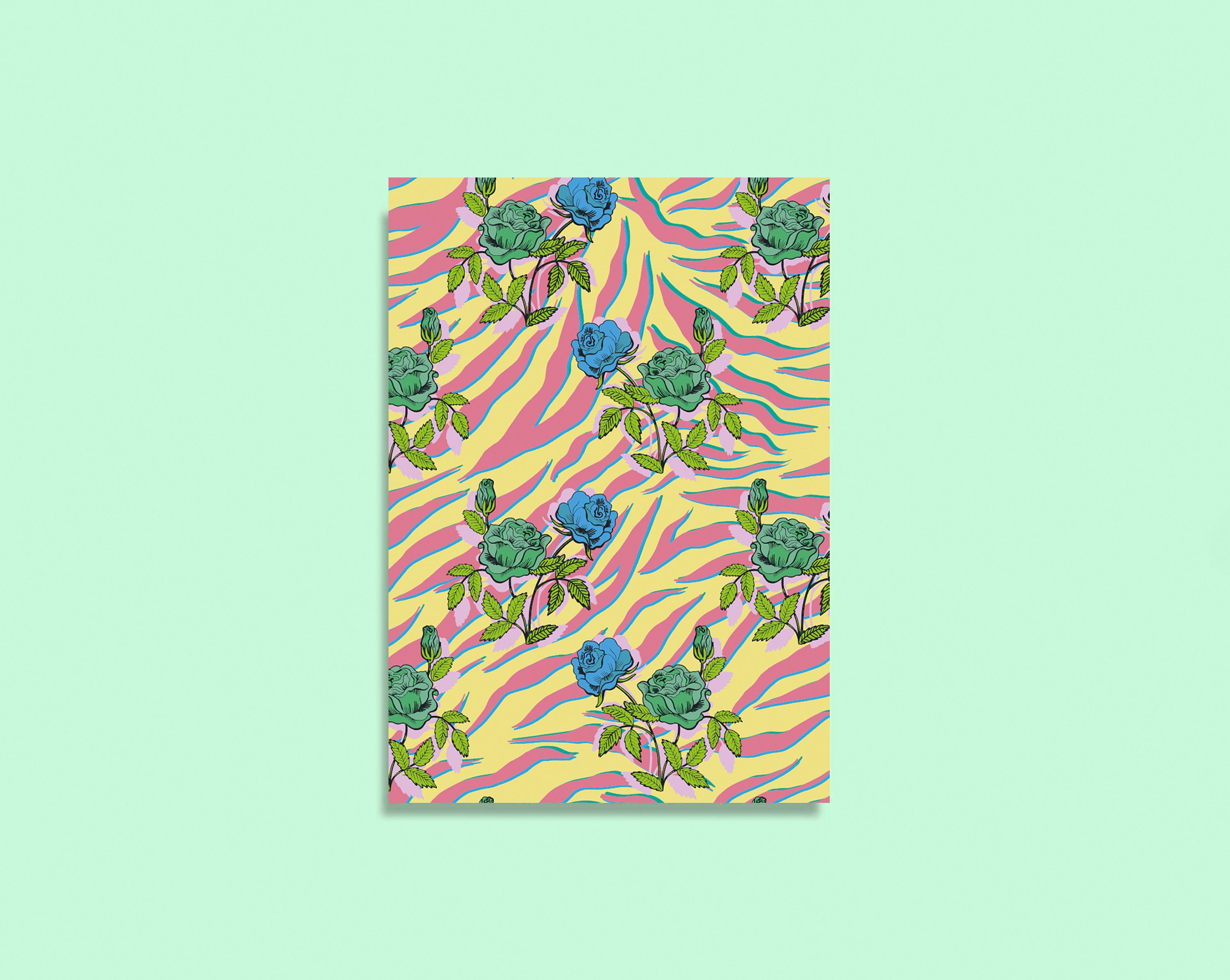 Set Of 6 Colourful Postcards A5 postcard pack Traditional Etsy