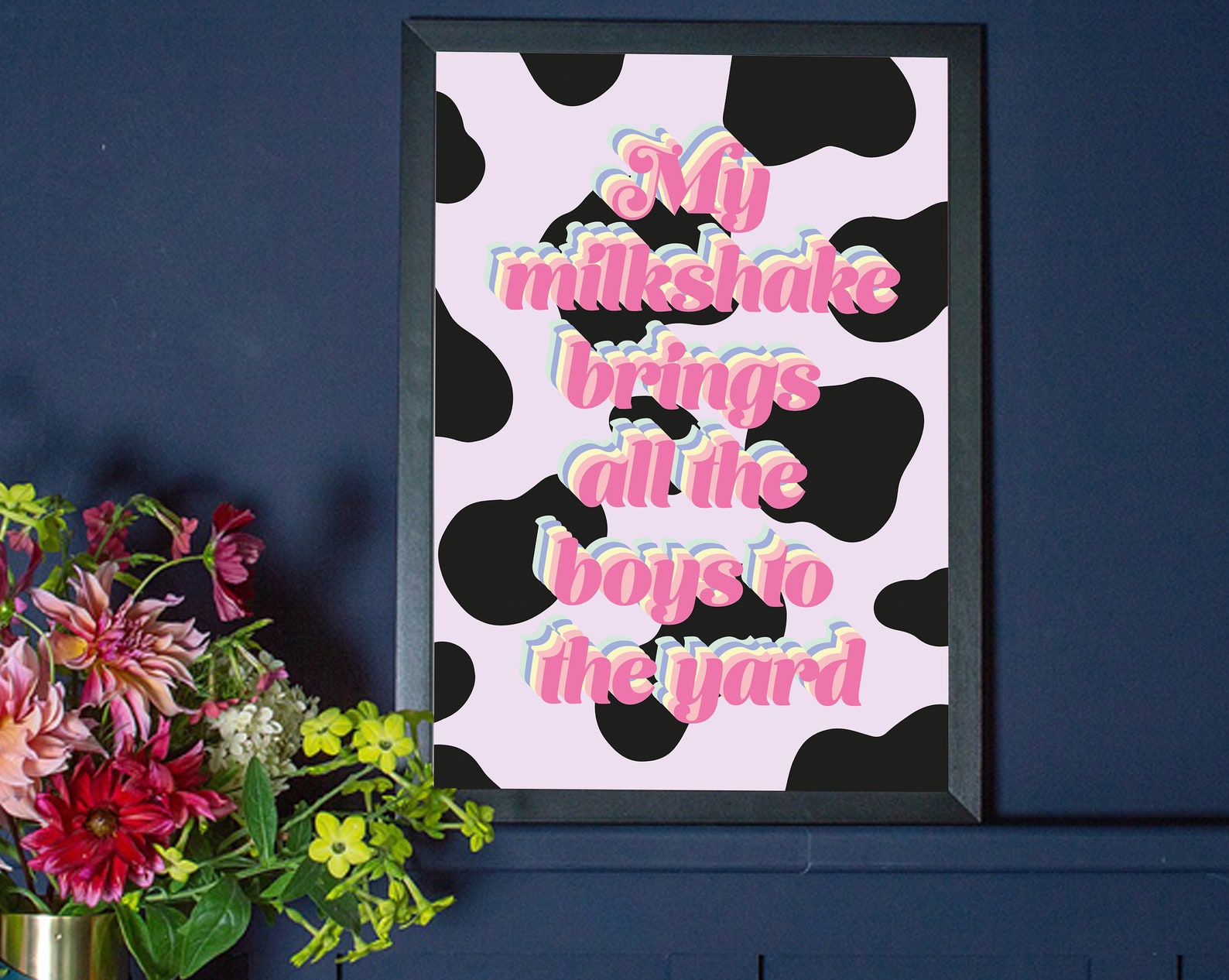 My Milkshake Brings All The Boys To The Yard Kelis Poster Etsy