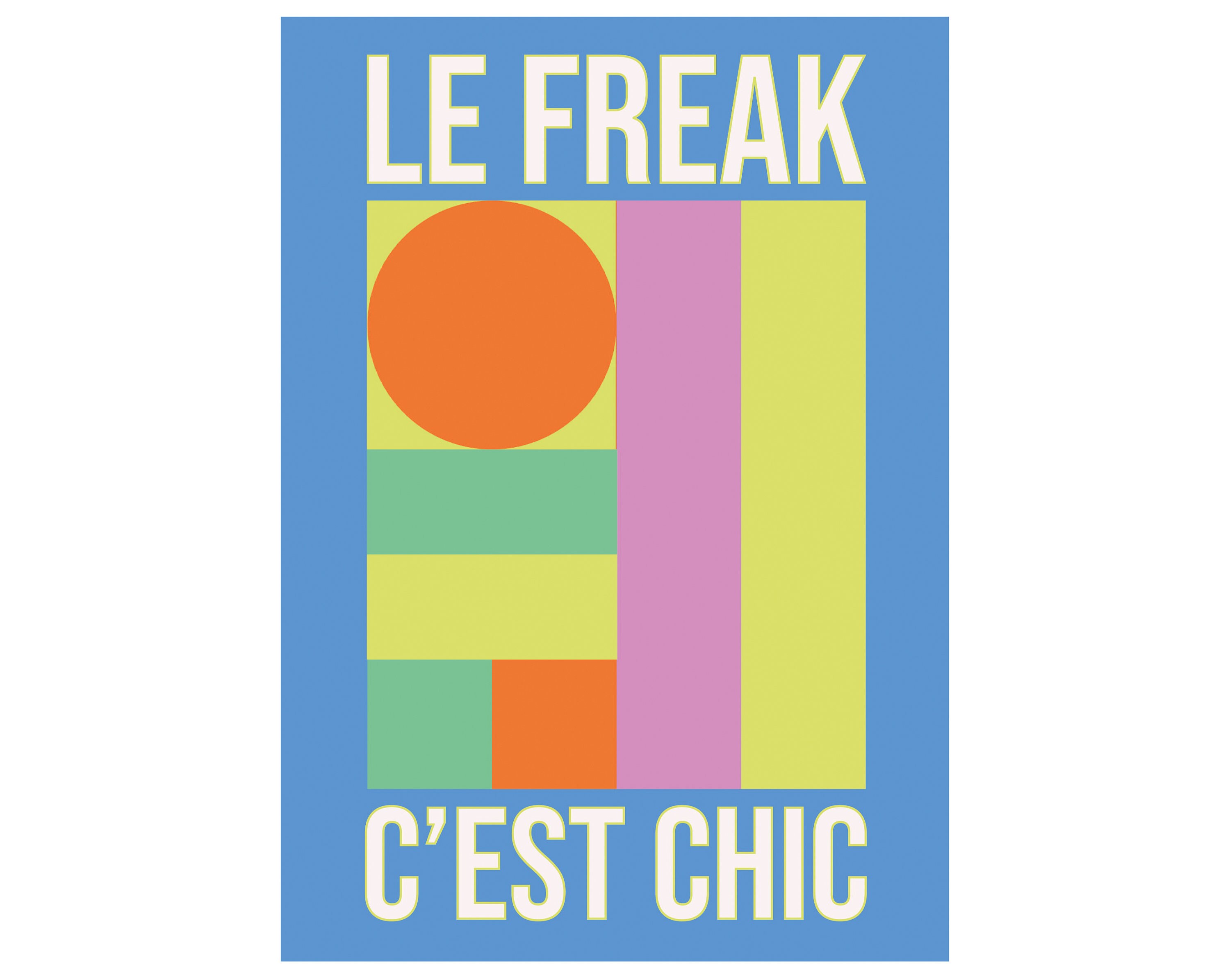 Chic Poster Chic Print Le Freak Lyrics Chic Fan Art Etsy