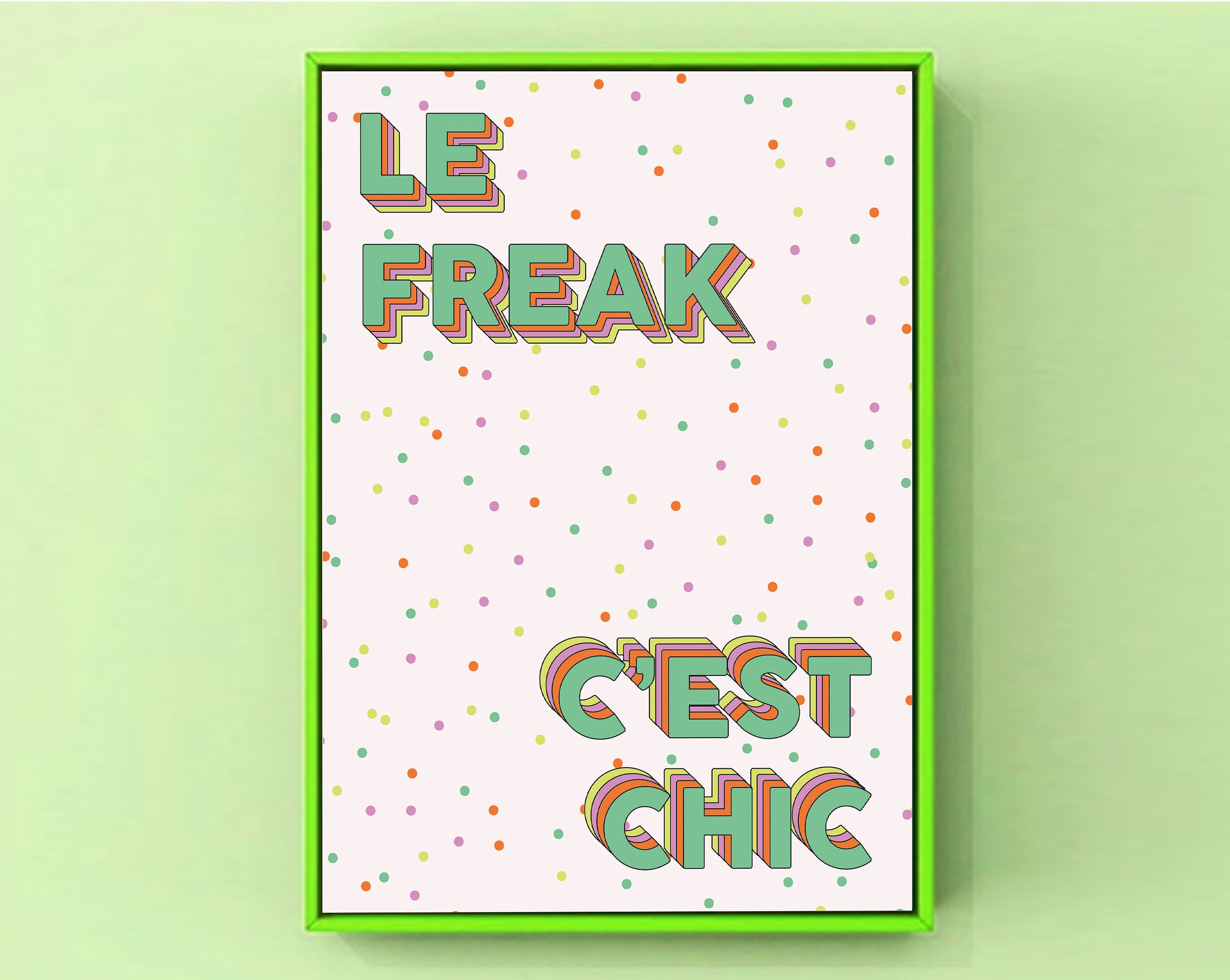 Chic Poster Chic Print Le Freak Lyrics Chic Fan Art Etsy UK