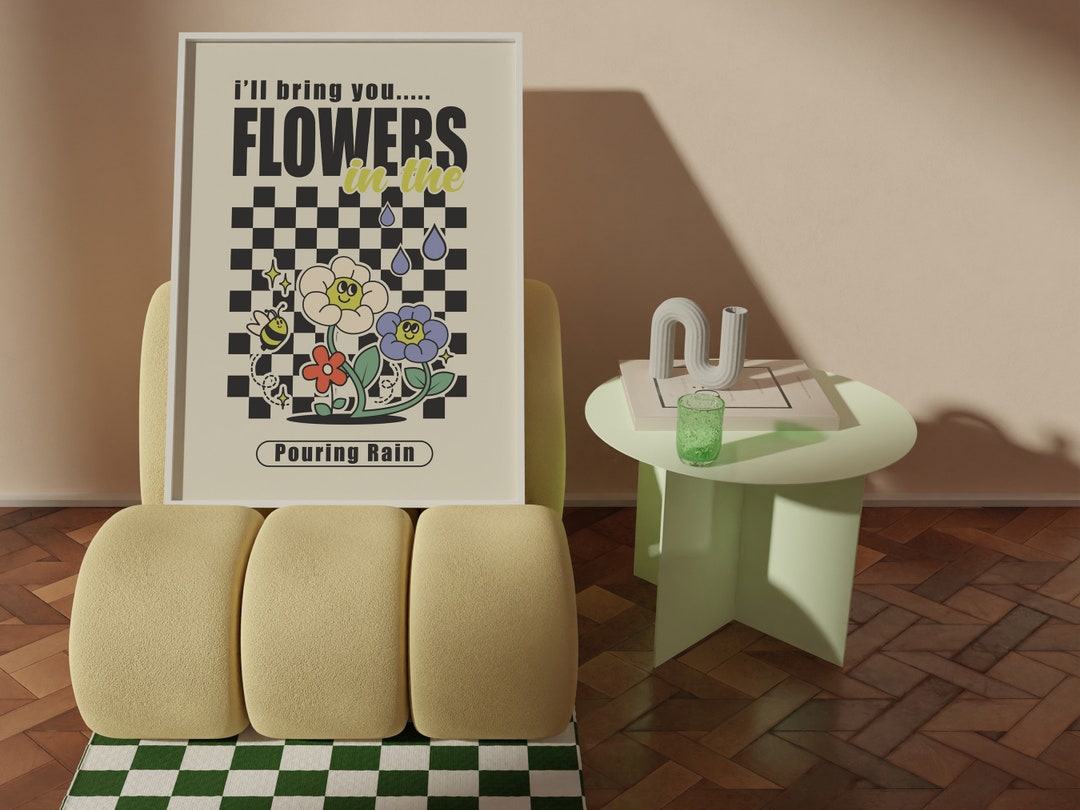 Ill Bring You Flowers Sweet Female Attitude Music Poster Wall Art Bold