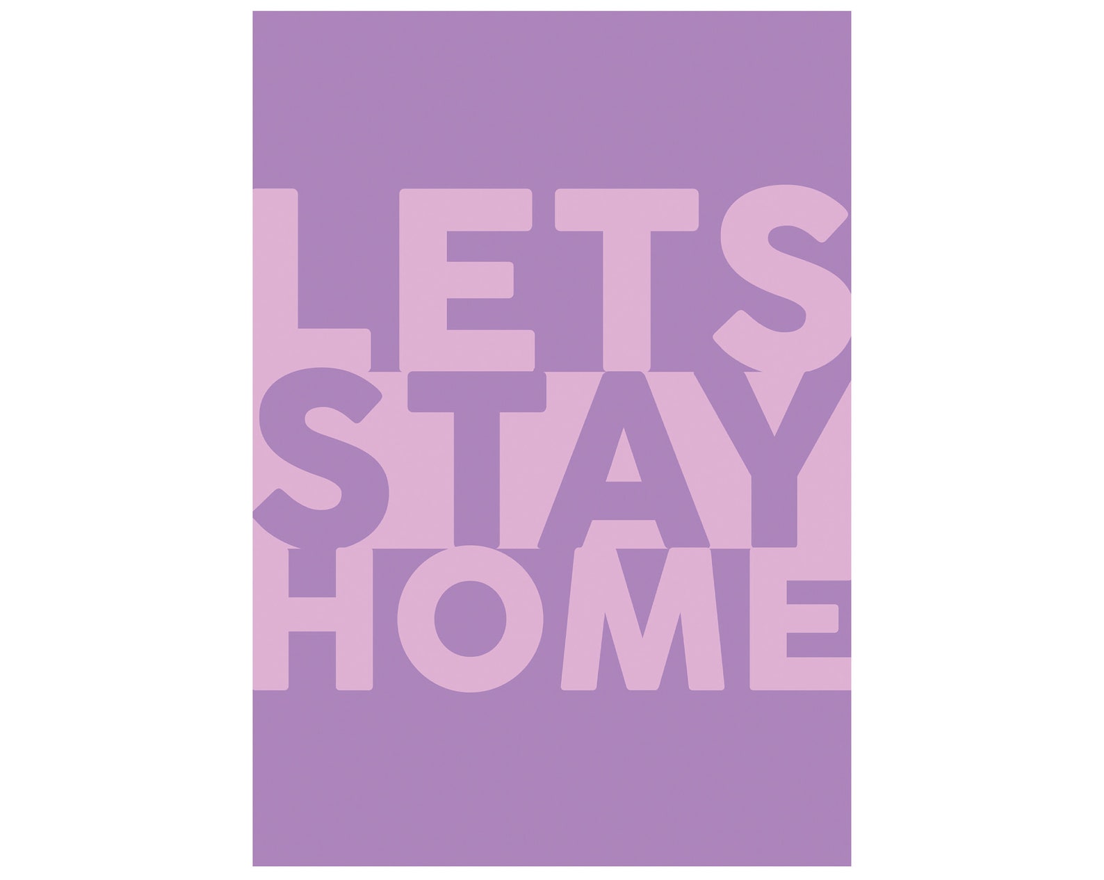Lets Stay Home Wall Print Wall Art Home Decor Etsy