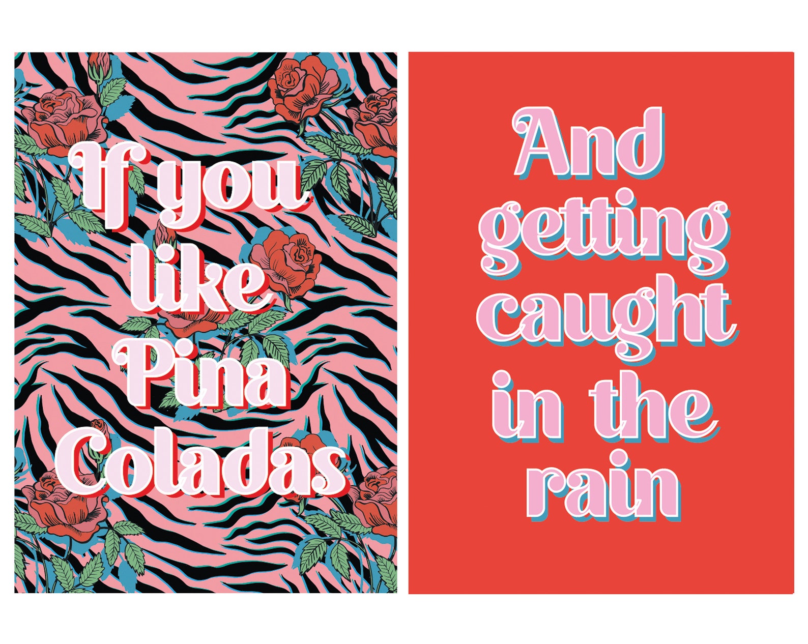 If You Like Pina Coladas Print Escape Lyrics the Pina Etsy UK