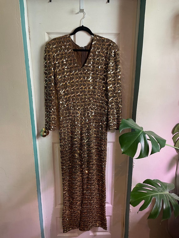 Gold Sequin Jumpsuit