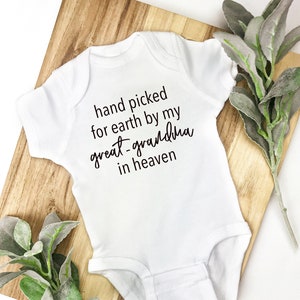 handpicked from heaven bodysuit svg﹒sweet bodysuit﹒baby bodysuit ﹒baby announcement bodysuit ﹒baby gift ﹒Baby girl gift﹒new baby gift