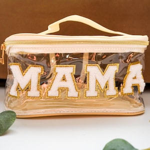 Personalized Baby Clear Pouch , Toiletry Bag, It&#39;s A Girl, Clear Bag For Diaper Bag, Cosmetic Bag Pouch, Mama Bag, Gift for a Girl