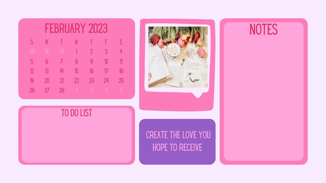 February 2023 Desktop Wallpaper - Etsy