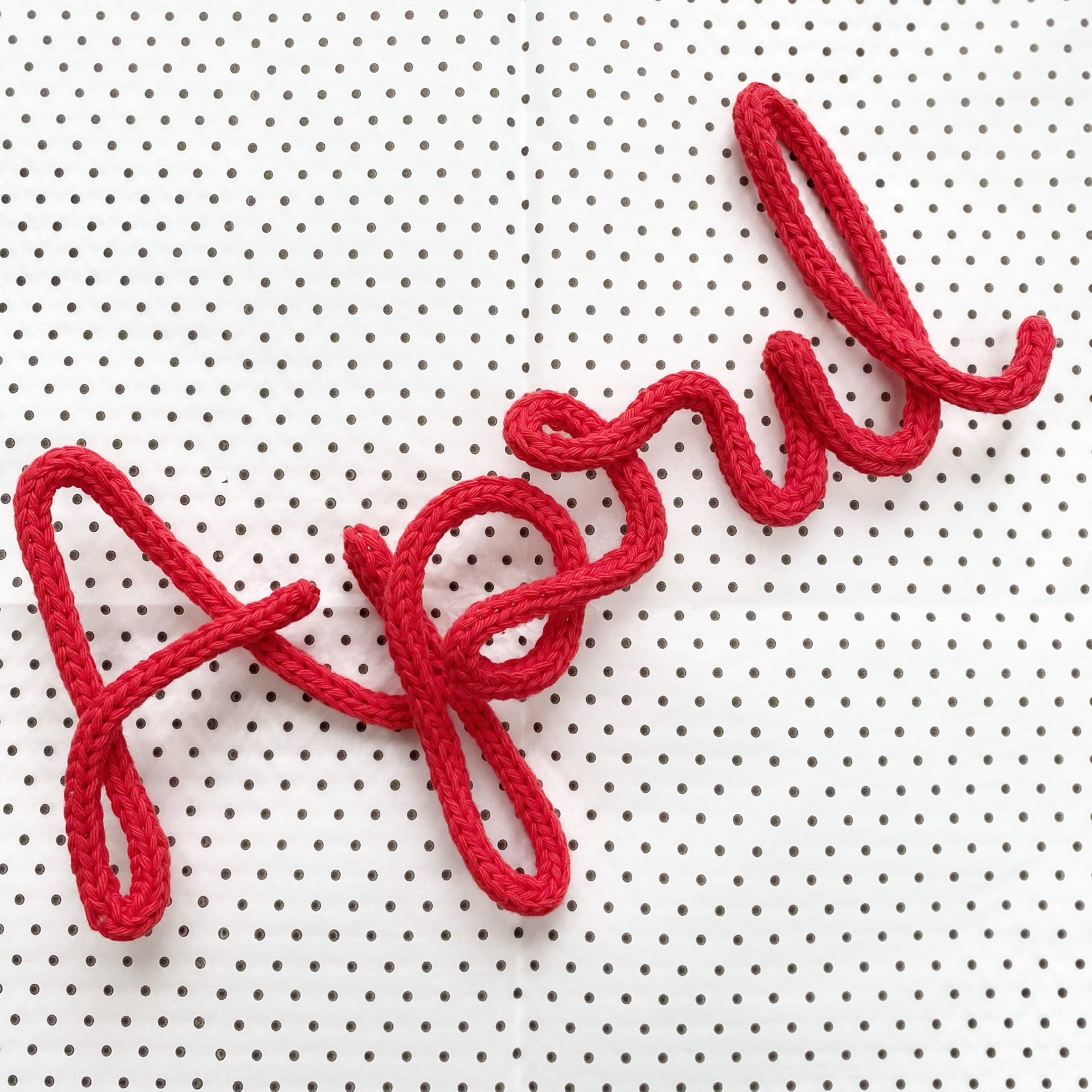 Knitted custom wire names/words Etsy