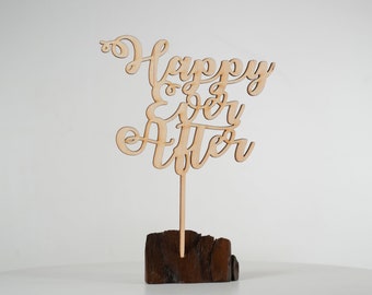 Happy Ever After - Wedding Cake Topper