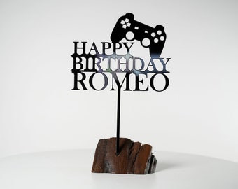 Happy Birthday "Name" - Personalised Gaming Cake Topper