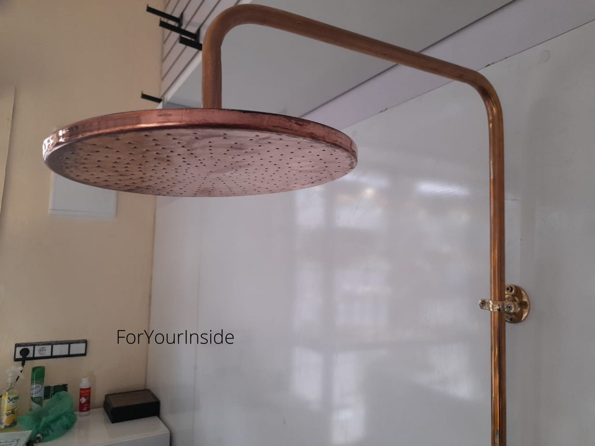 Unlacquered Solid Copper Shower Head Copper Shower Head Etsy Australia