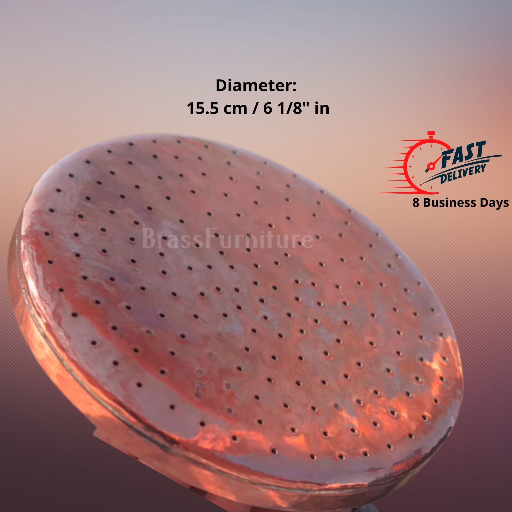 Unlacquered Solid Copper Shower Head Copper Shower Head Etsy