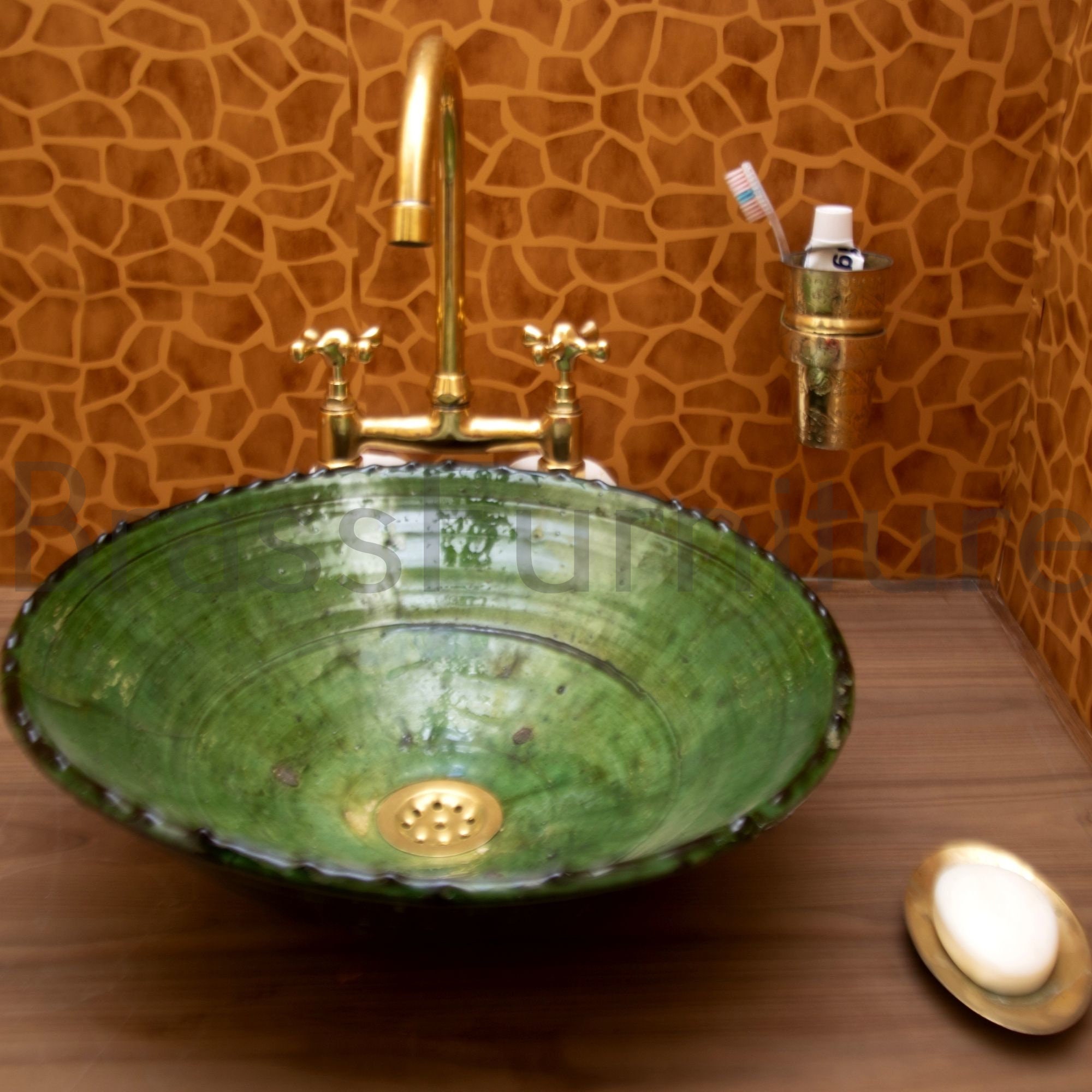 Bathroom sink bowl,ceramic basin,Moroccan custom modern bathroom round