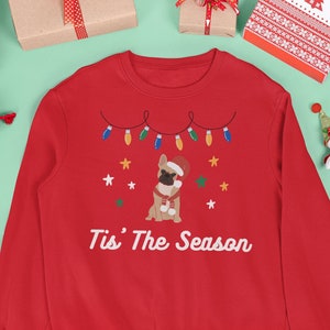 French Bulldog Christmas Sweater, Ugly Christmas Sweater, Funny Christmas Sweater for French Bulldog and Dog Lovers, Unisex Sweatshirt