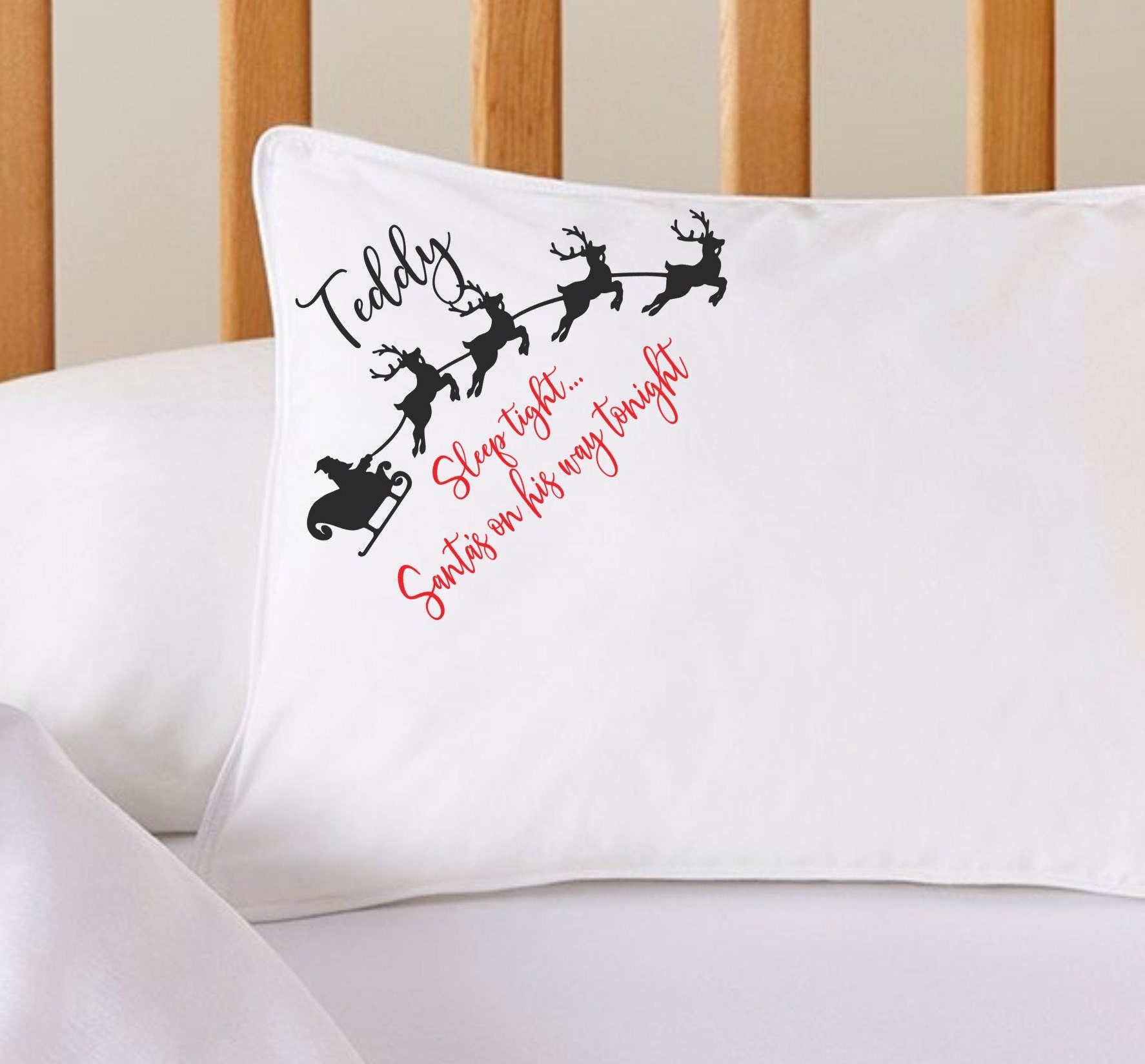 white christmas pillow cases