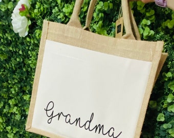 Granny tote bag gift for new nanny shopping bag, Mother’s Day gift for Granny, grandma shopping bag Personalised Birthday Gift for gran