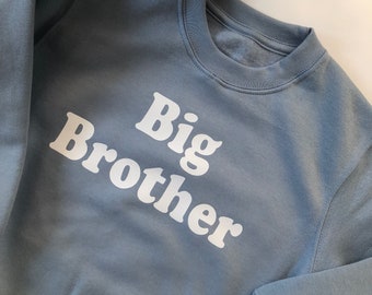 big brother sweatshirt, Big Brother pregnancy announcement, big brother jumper, gift for big brother announcement sibling shirt