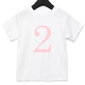 2nd birthday top for girl, Kids birthday t-shirt number 1 tshirt, girls birthday top, birthday gift for grandchild 3rd birthday girls tshirt
