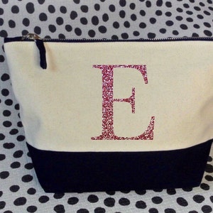 Personalised accessory bag Christmas gift for teenage girl, makeup bag for bridesmaid gift, Flower girl gift idea, preteen gift under 20